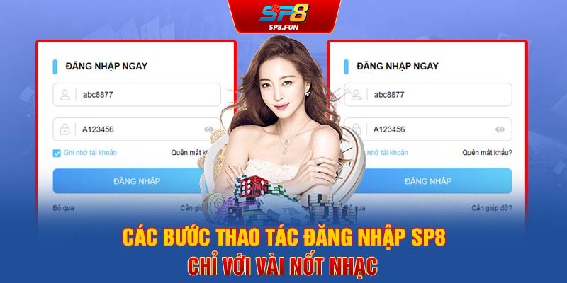 Các bước thao tác đăng nhập SP8 chỉ với vài nốt nhạc